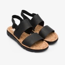 Camper Oruga Sandals Black - Womens Singapore TXENCL-034